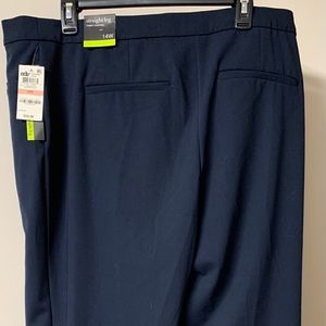 Alfani Straight leg Pants - color is Modern Navy.